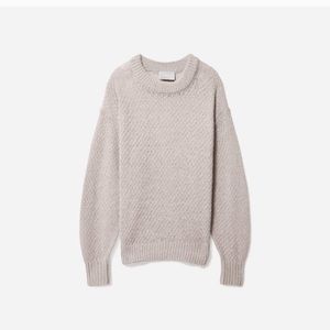 NWT Everlane Alpaca Oversized Sweater Pearl Grey!
